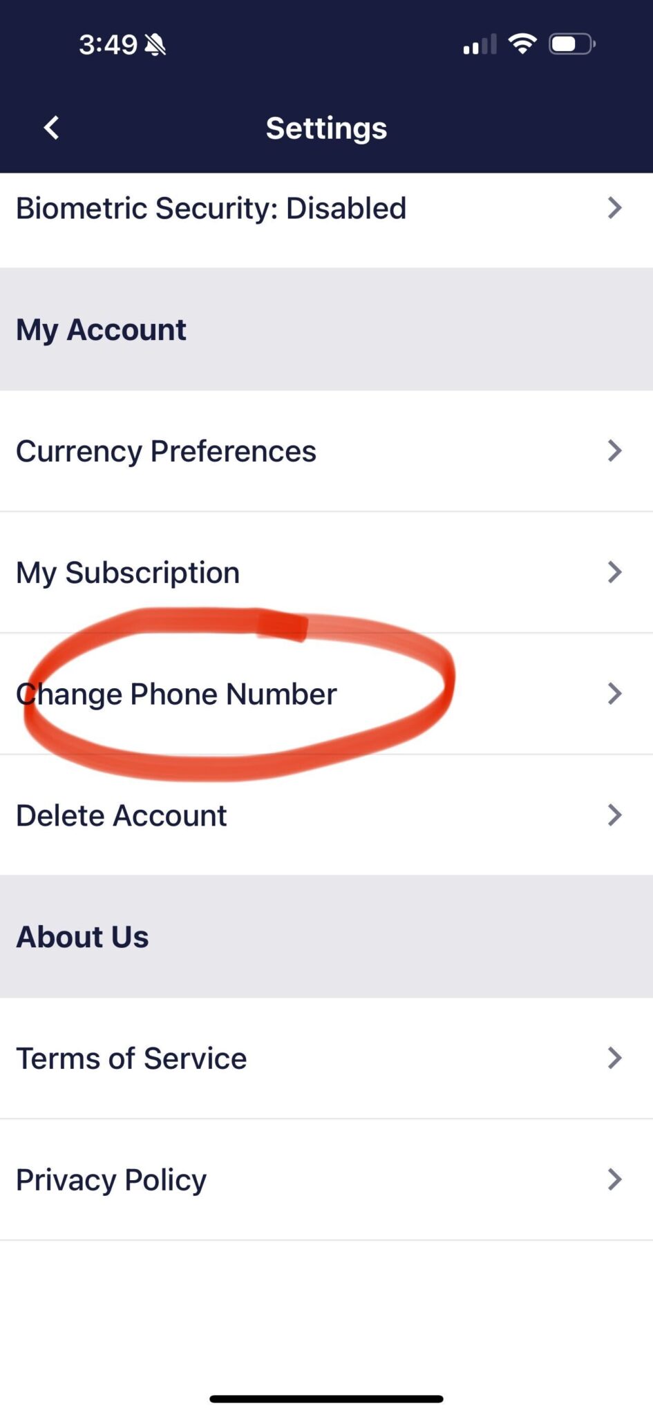 how to change phone number ownership