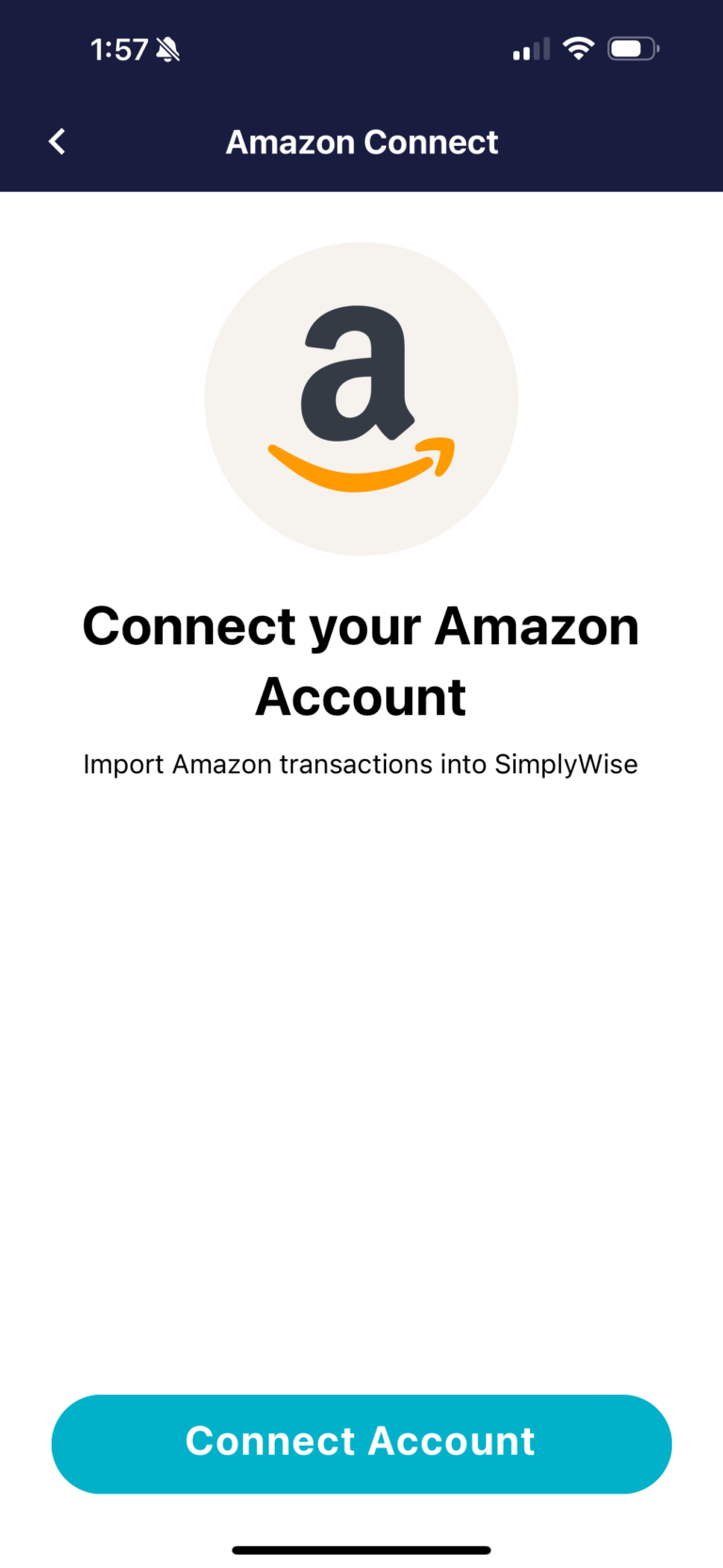 Connect Amazon to SimplyWise